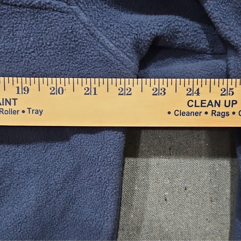 Sugarloaf Social Club Mens XL Fleece Pullover Navy Blue Snap Neck Jacket Pockets - Picture 7 of 16